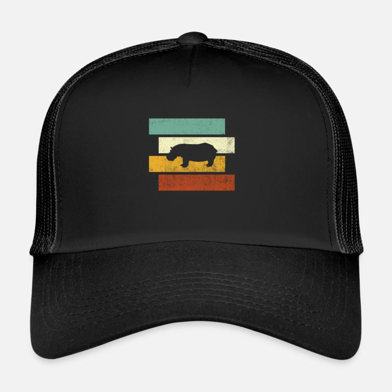 Hippopotame rétro Casquette trucker 