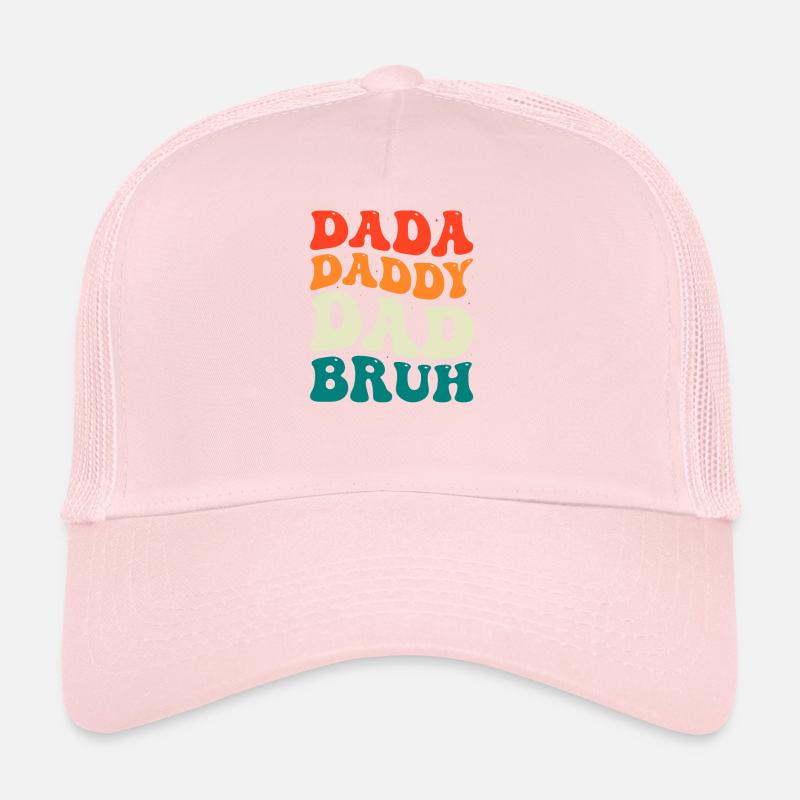 Dada Daddy Dad Bruh Groovy Vatertag Männer Geschenk Trucker Cap