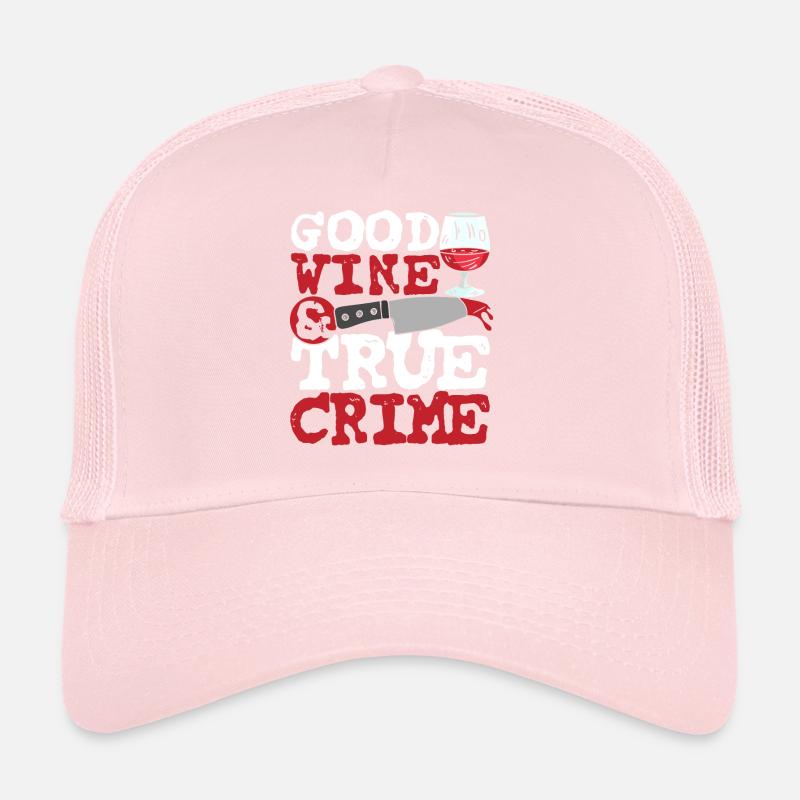 Bon vin et vrais crimes Casquette trucker 