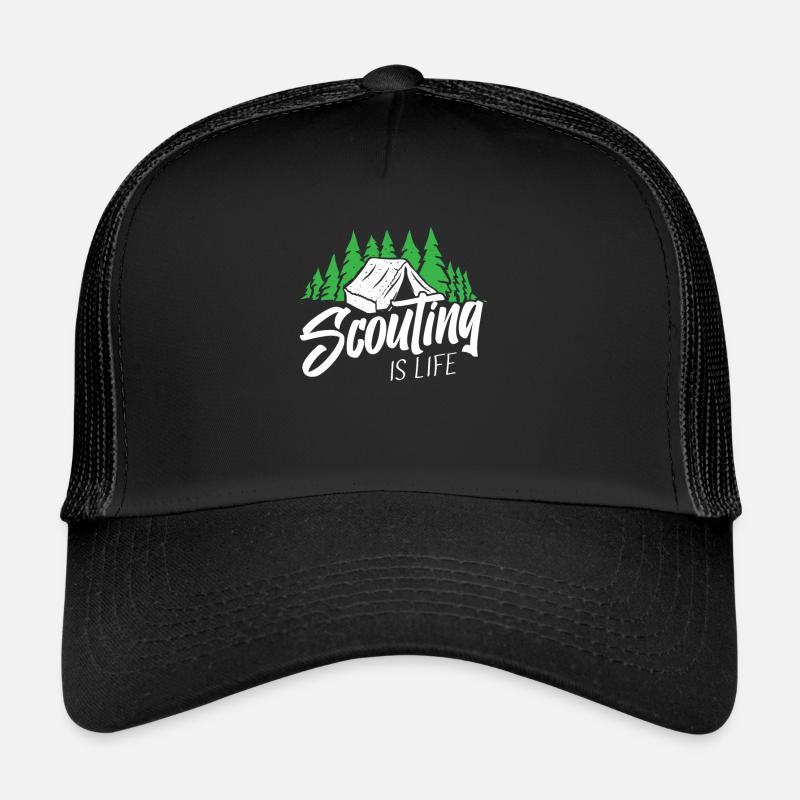 Pfadfinder - Trucker Cap - Schwarz/Schwarz