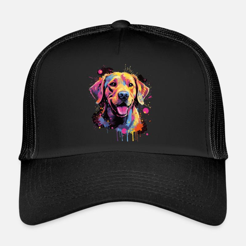 Labrador Dog Gift Saying - Trucker Cap - black/black