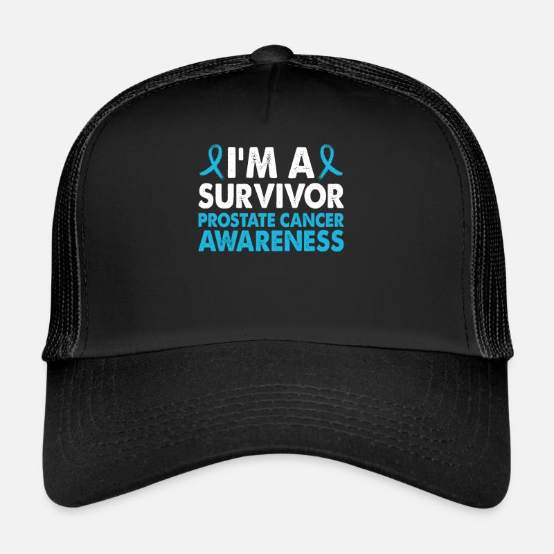 Mois de la sensibilisation au cancer de la prostate pour les survivants Casquette trucker 
