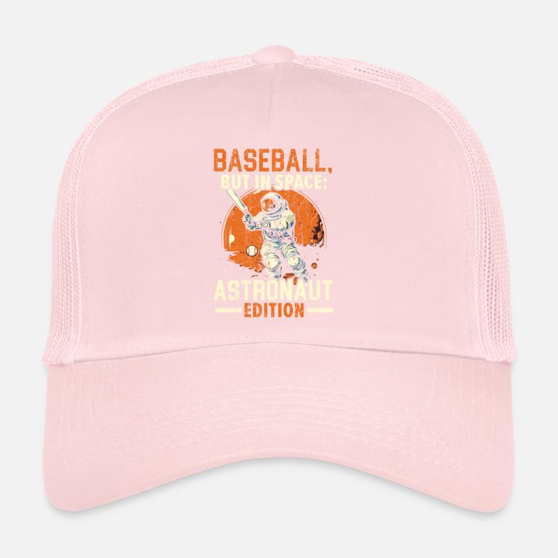 Baseball Astronaut Baseball Player Outerspace Trucker Cap