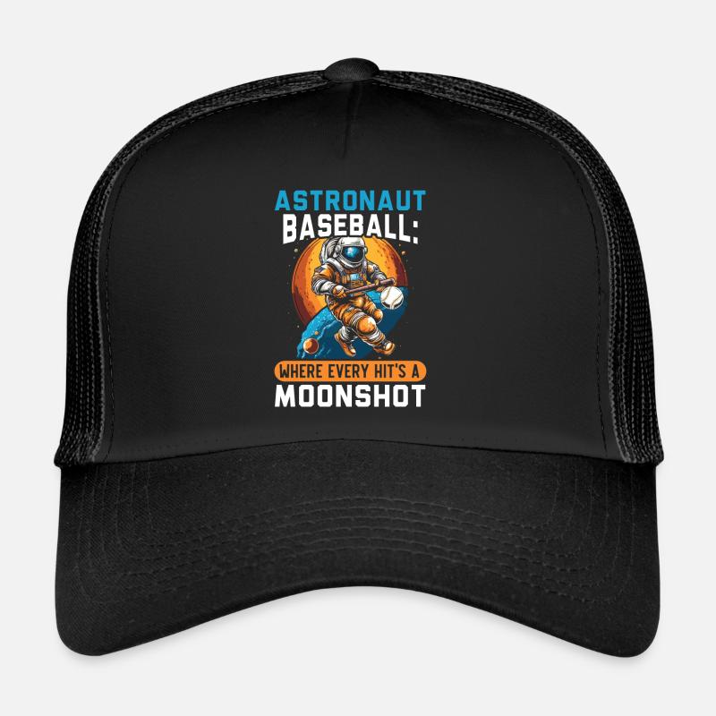 Baseball Astronaut Baseball Player Outerspace Trucker Cap