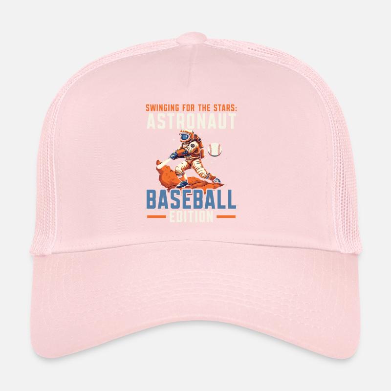 Baseball Astronaut Baseball Player Outerspace Trucker Cap