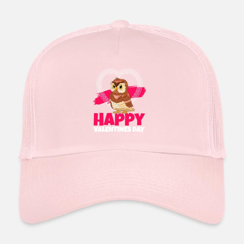 Joyeuse Saint-Valentin Oiseaux De Play Amateur Casquette trucker 