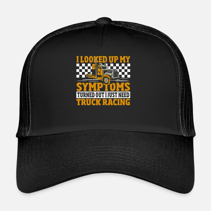 J’ai cherché mes symptômes et il - Casquette trucker  - noir/noir