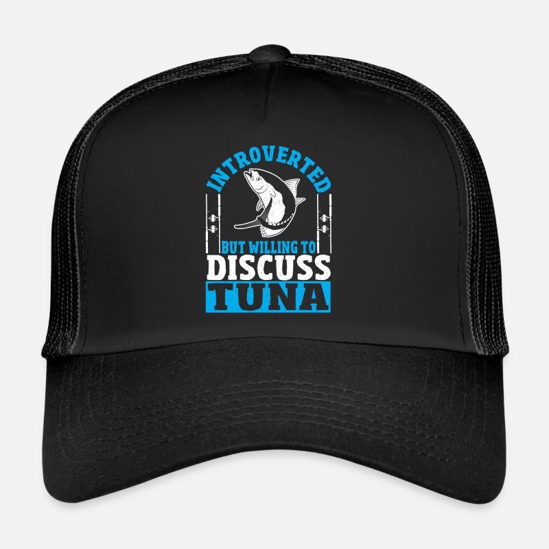 Thunfischfischen Introvertiert, aber bereit, über Trucker Cap