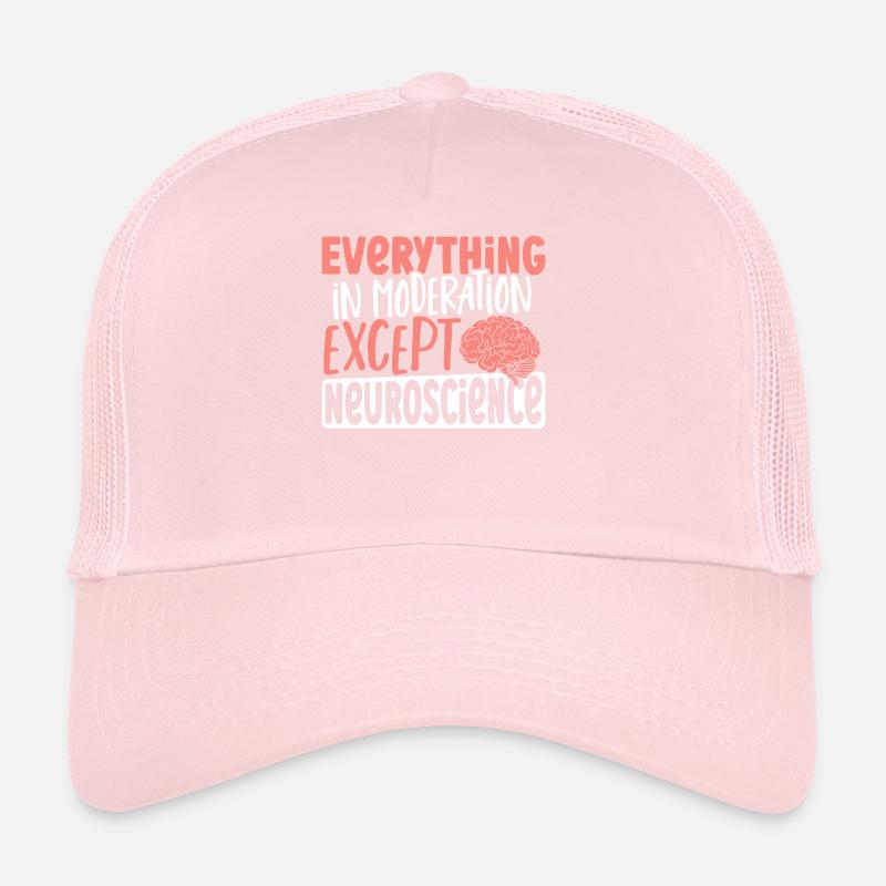 Tout avec modération sauf les neurosciences Casquette trucker 