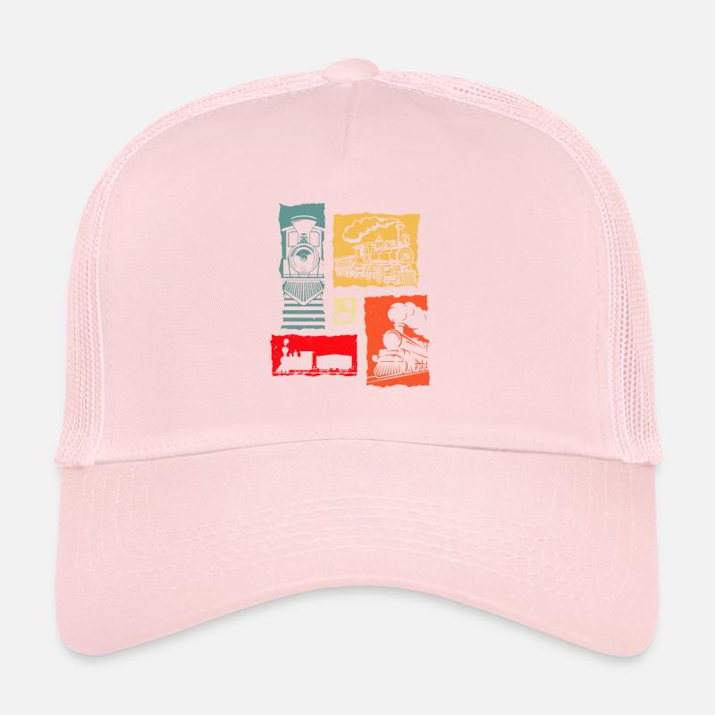 Retro Train Trucker Cap
