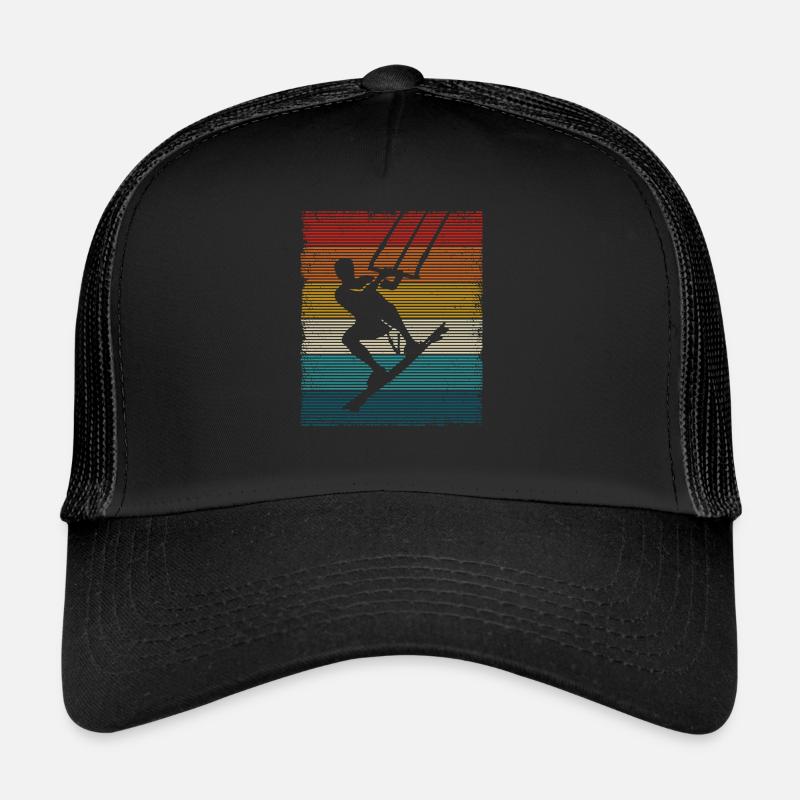 Kitesurf Kiteboarding rétro Kitesurfer Casquette trucker 