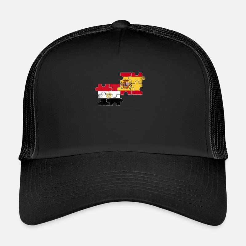Ägypten Spanien Flagge Spanisch Ägypter Trucker Cap