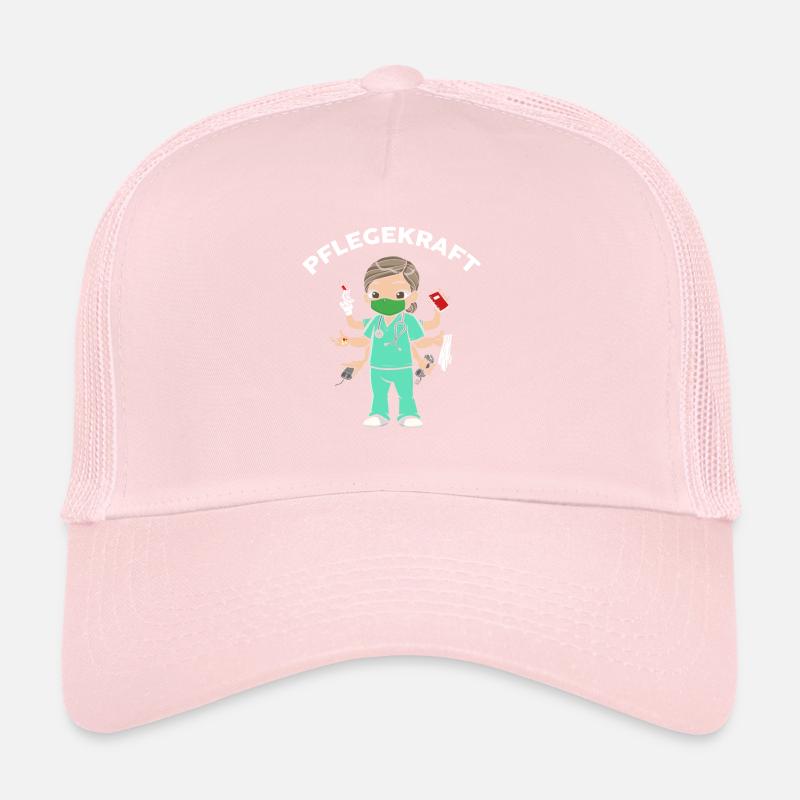Infirmière gériatrique à six bras Soins gériatriques Casquette trucker 
