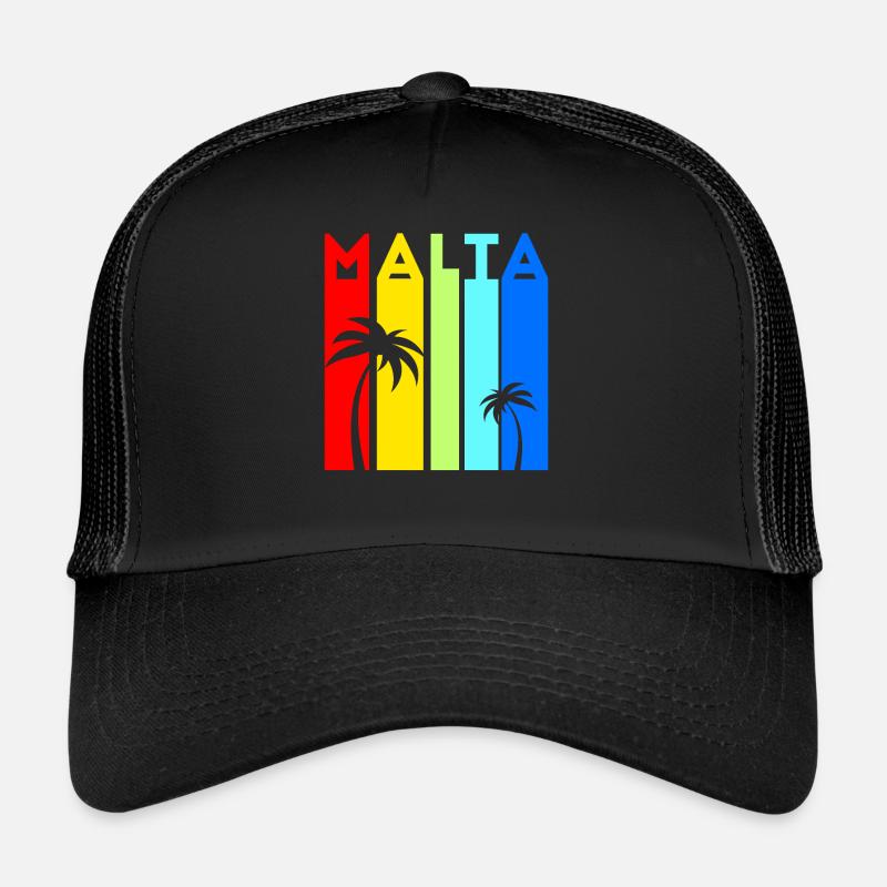 Malta Urlaub Design Mittelmeer Insel Reise Malta Trucker Cap