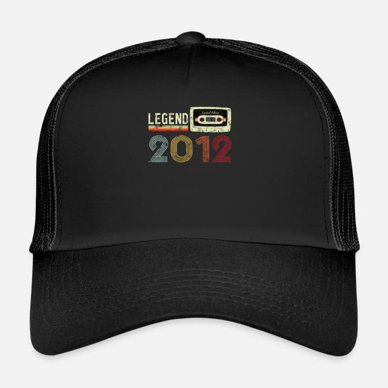 2012 Birthday Vintage Cassette - Trucker Cap - black/black