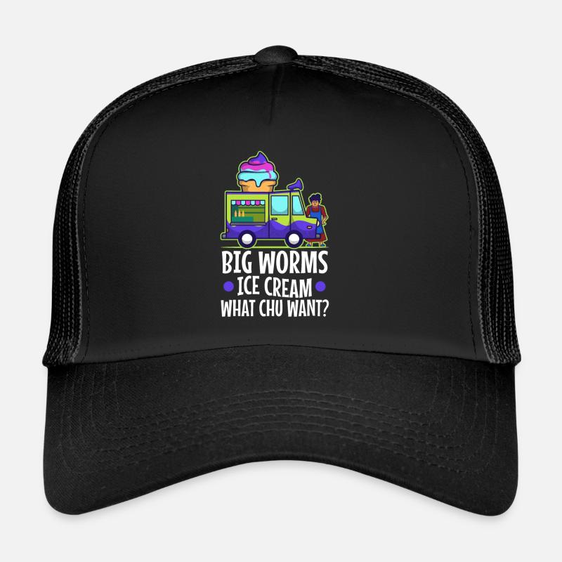 Camion de crème glacée Big Worms Casquette trucker 