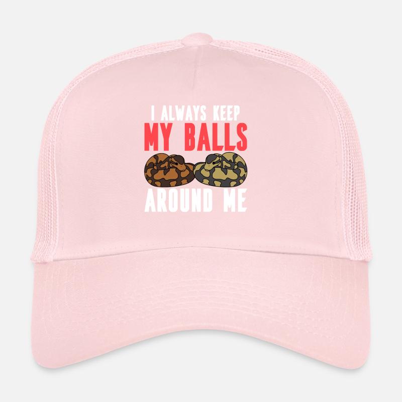 Serpent python boule Casquette trucker 
