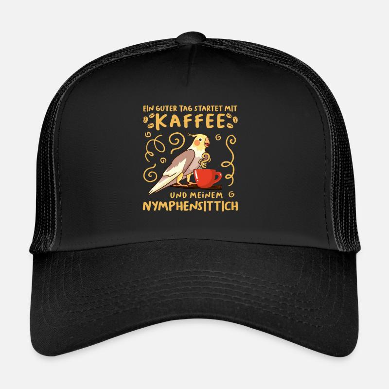 Piepmatz Ein guter Tag startet mit Kaffee Sittich Trucker Cap