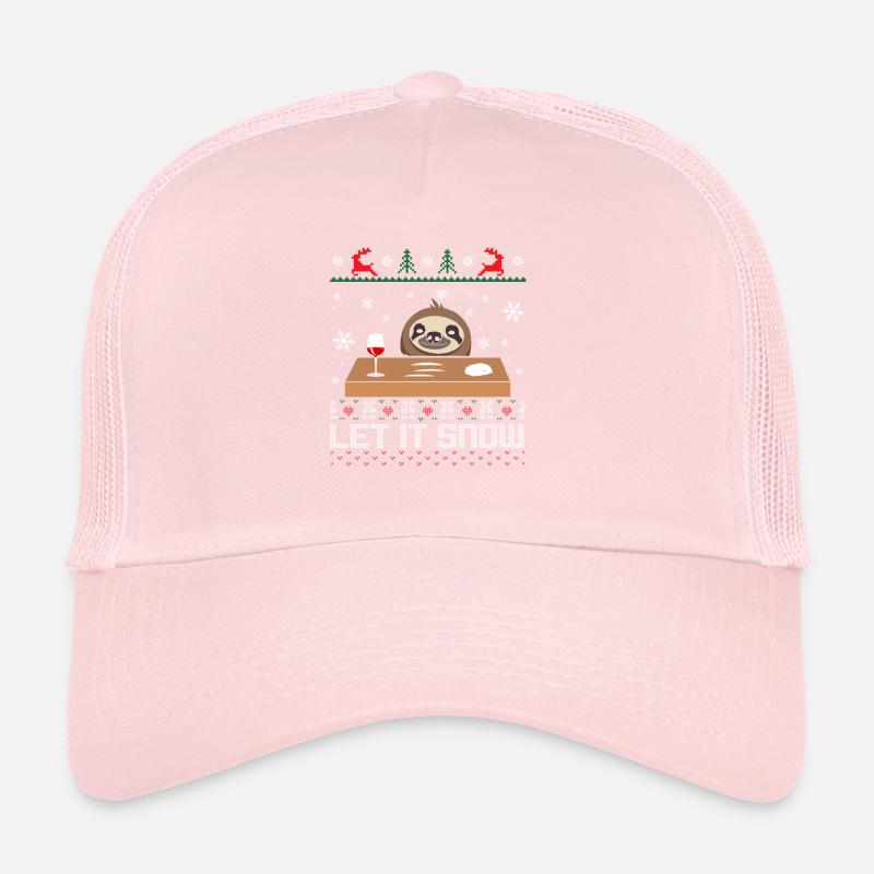 Let it snow Sloth Ugly Sweater Casquette trucker 