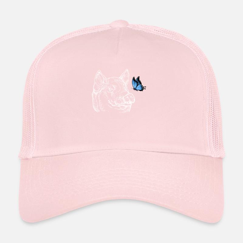 Pig with butterfly Trucker Cap