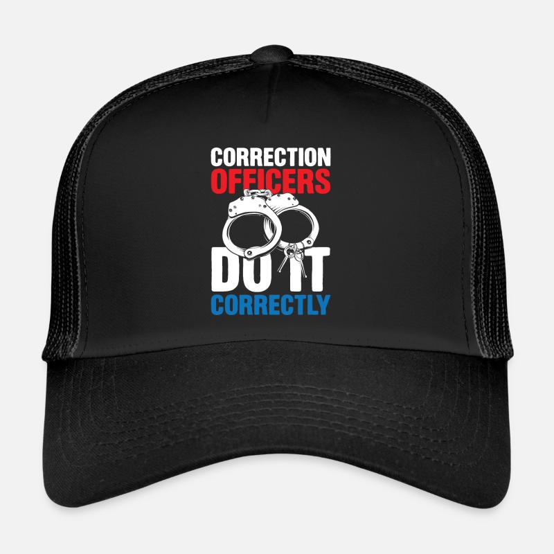 Correction Officer Do It Correctly - Trucker Cap - Schwarz/Schwarz