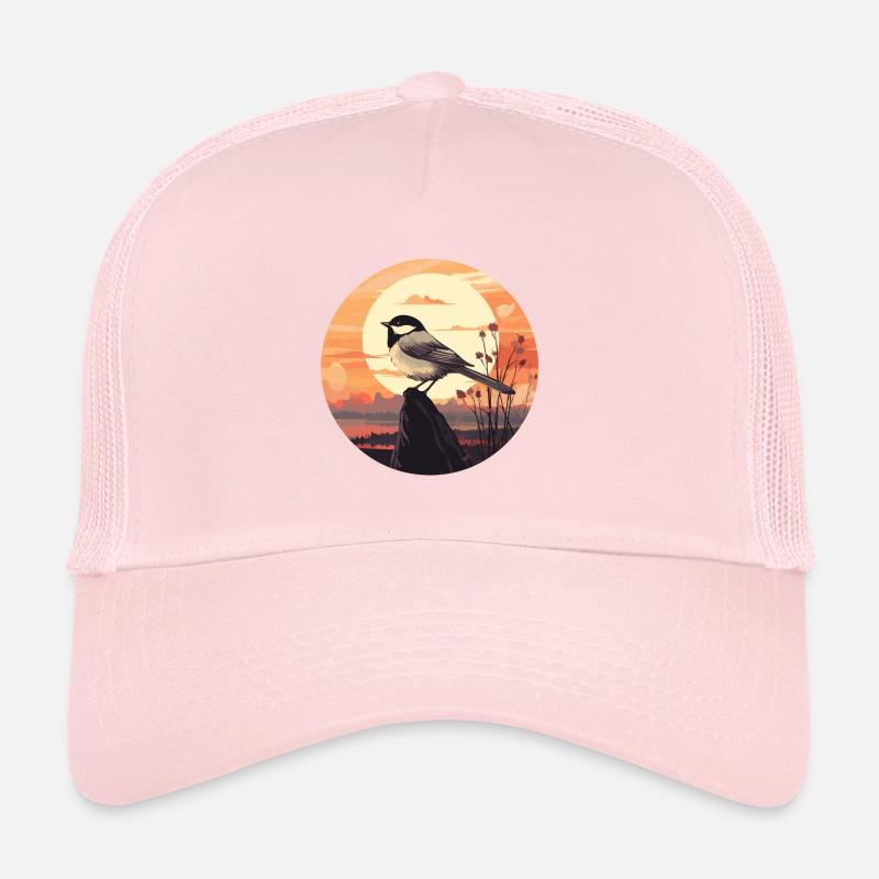 Chickadee bird Trucker Cap