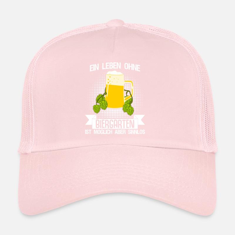 Biergarten Biertrinker Bier Bierkrüge Trucker Cap