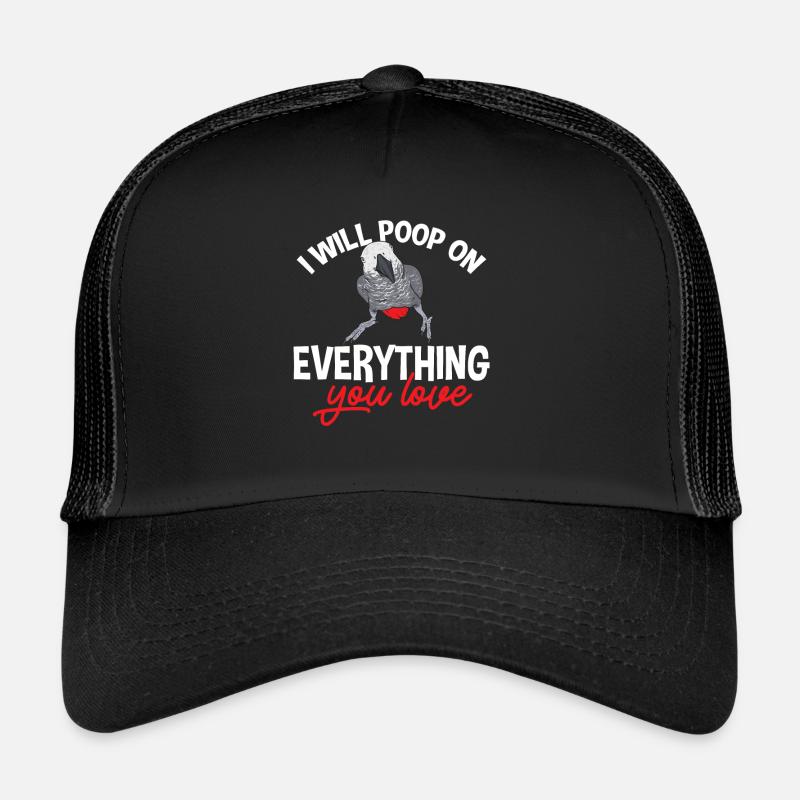 Graupapagei Perroquet gris d’Afrique Papagei Casquette trucker 