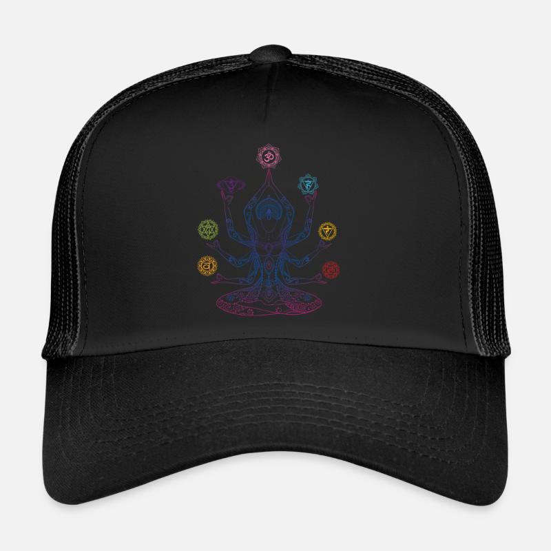 Chakra Mandala Symbole d’énergie Anahata Casquette trucker 