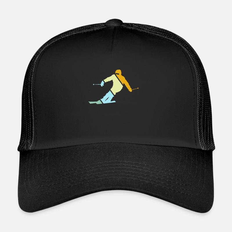 Ski Retro - Trucker Cap - black/black