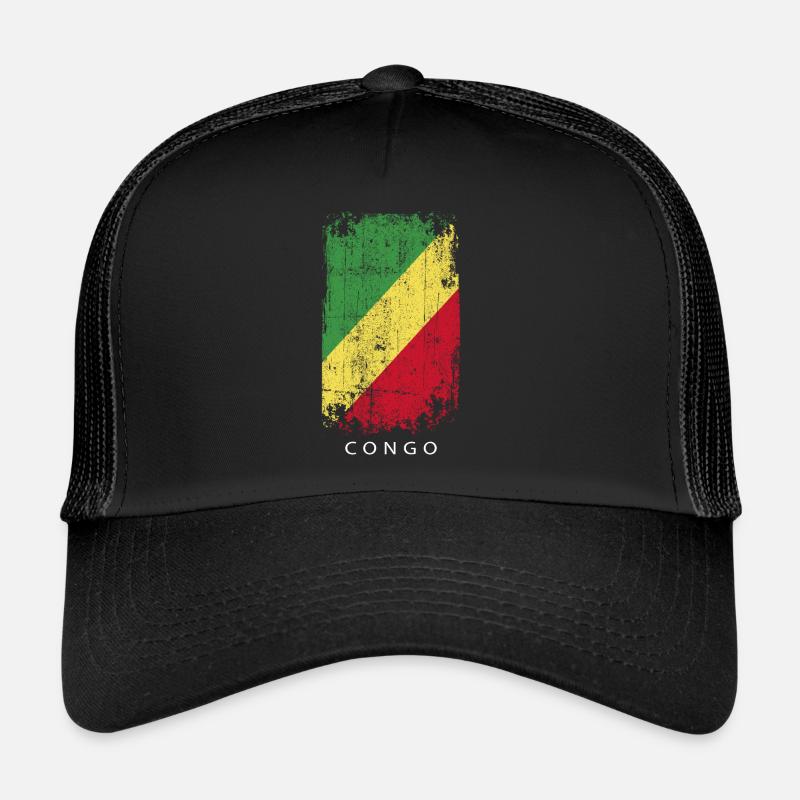 Souvenir avec le drapeau du Congo Casquette trucker 