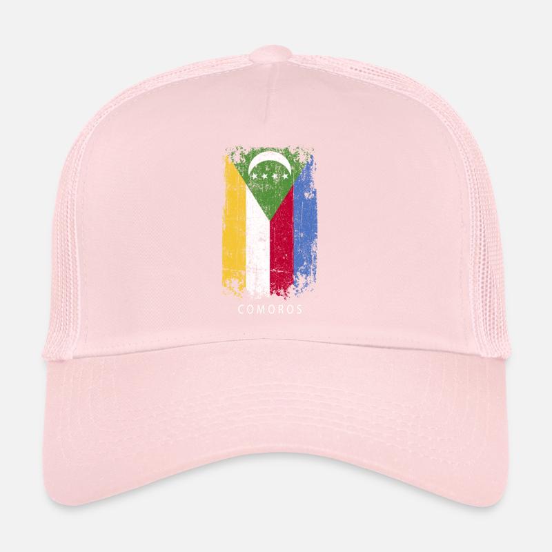 Souvenir avec le drapeau des Comores Casquette trucker 