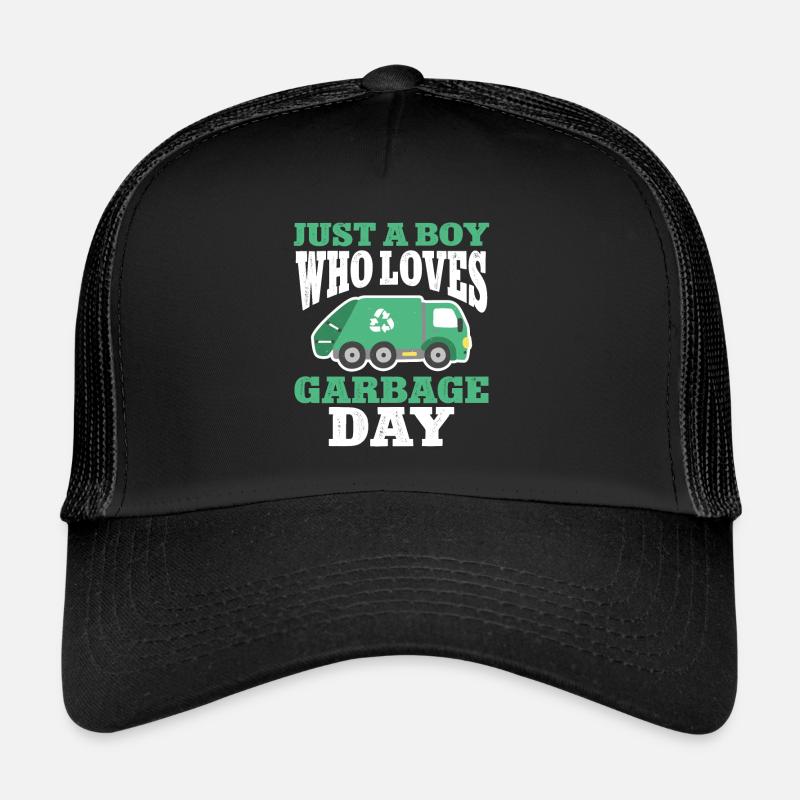 Garbage trucks, garbage day, garbage collection Trucker Cap