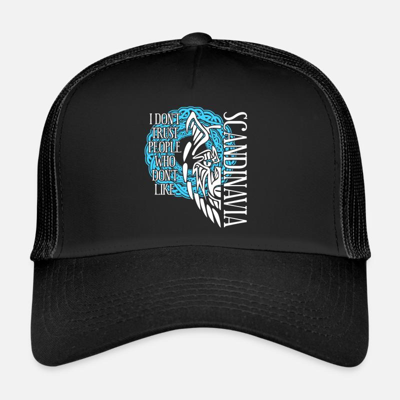 Skandinavien Wikinger Wolf Trucker Cap