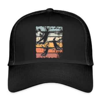 Handball Handballerin - Trucker Cap - Schwarz/Schwarz - Vorne