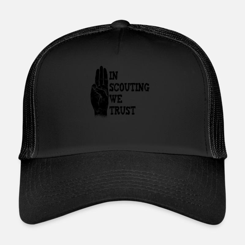 Pfadfinder - Trucker Cap - Schwarz/Schwarz