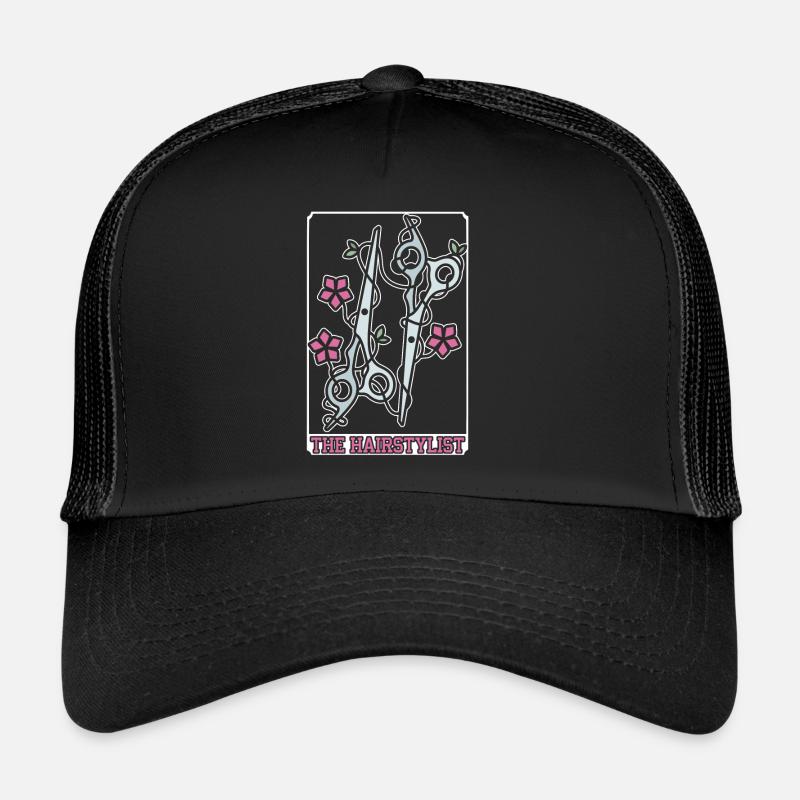 Friseur - Trucker Cap - Schwarz/Schwarz