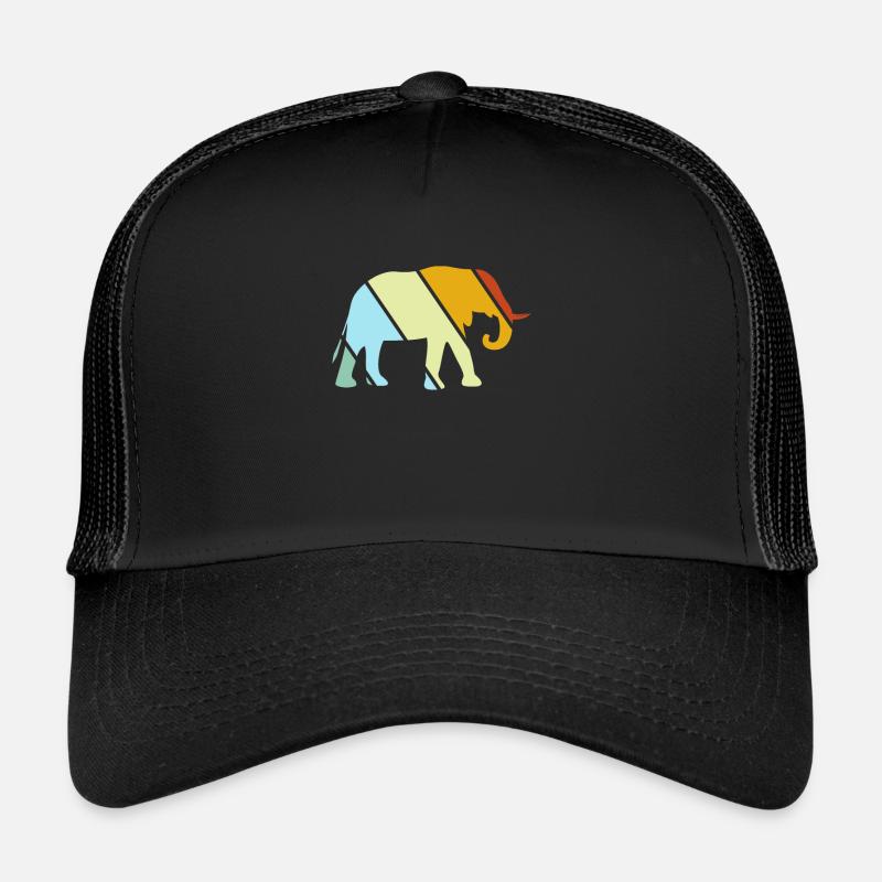 Elephant Retro Trucker Cap