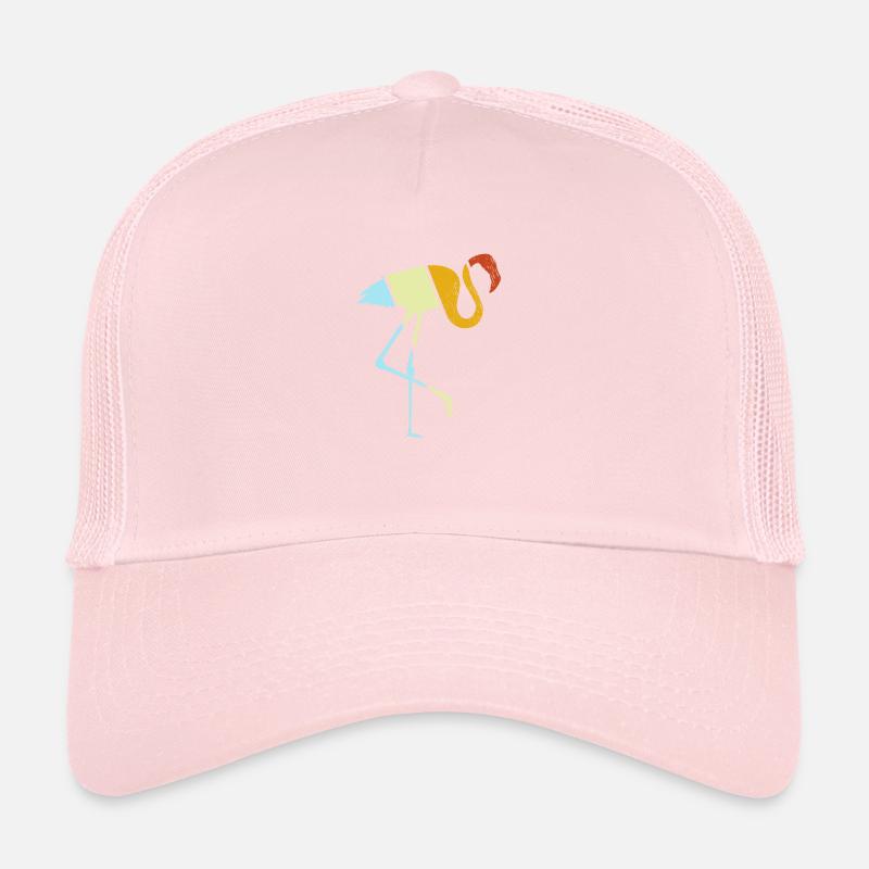 Flamant rose Rétro Casquette trucker 