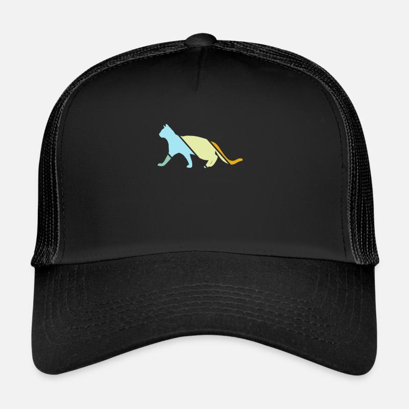 Chat Rétro Casquette trucker 