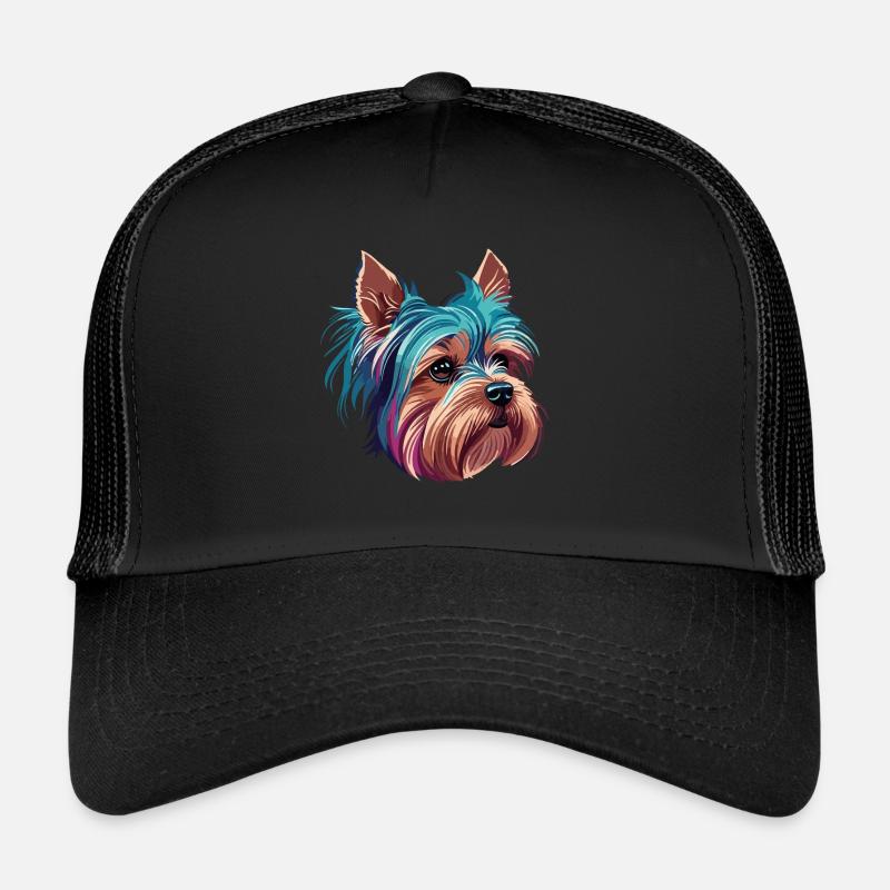 Yorkshire Terrier Chien Race Chien Chiens mignons Casquette trucker 