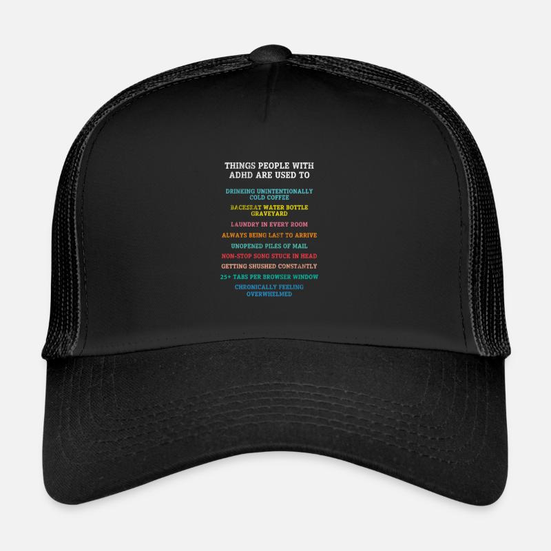 ADHS - Trucker Cap - Schwarz/Schwarz