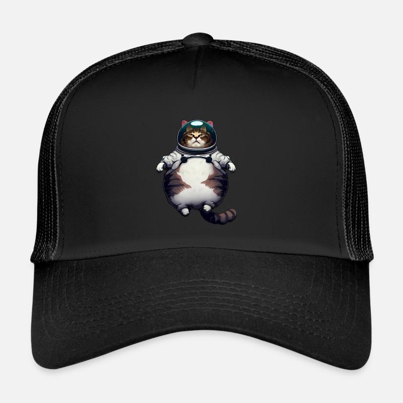 Fette Astronaut Katze Trucker Cap