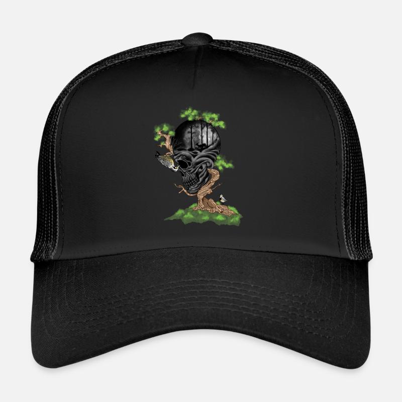 Tree Skull Trucker Cap