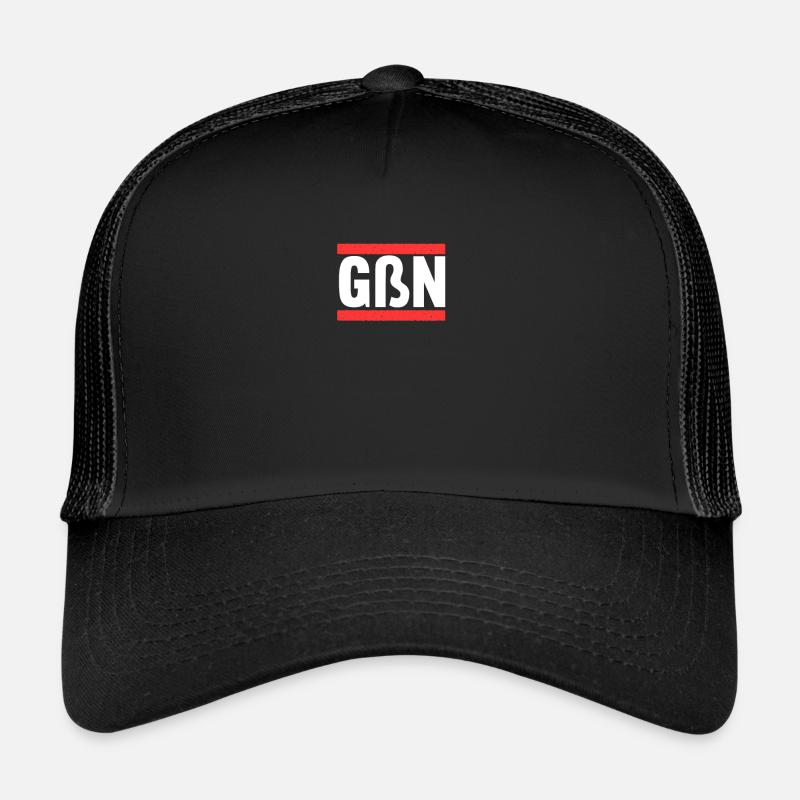 Gießen Gießenerin Gießener Stadt Gießen - Trucker Cap - Schwarz/Schwarz