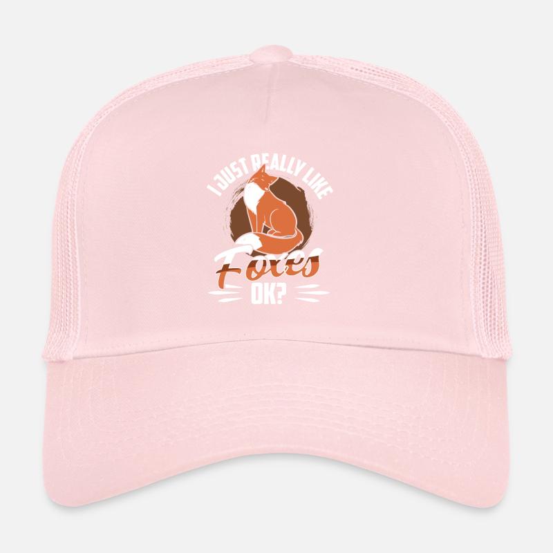 I just like foxes very much fox animal lover Trucker Cap