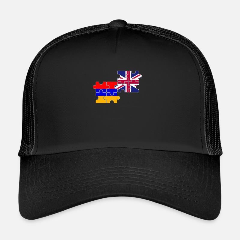 Arménie Drapeau du Royaume-Uni Arménien britannique Casquette trucker 