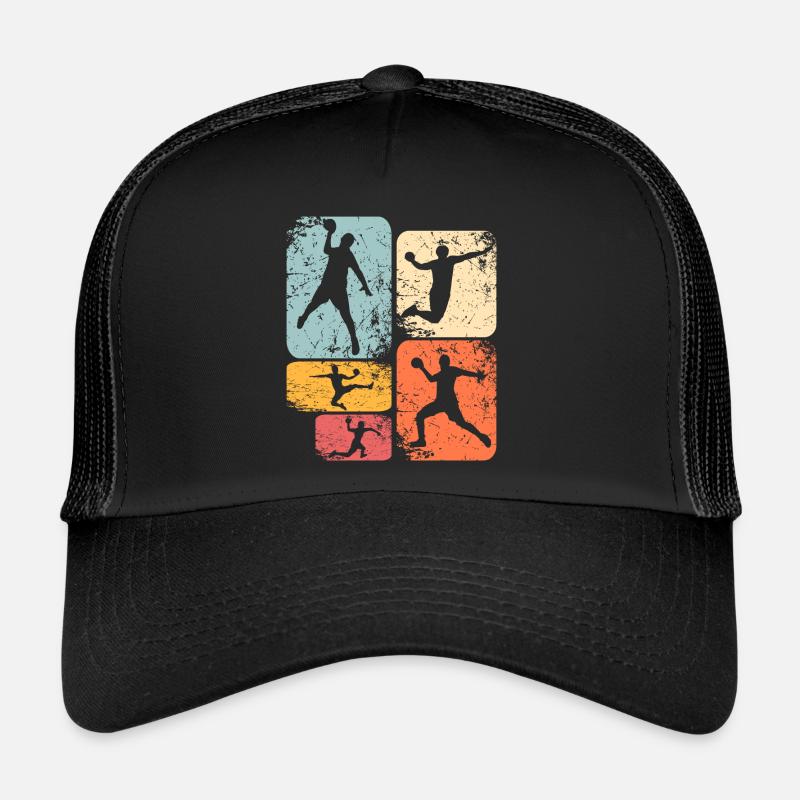 Handball Handballer - Trucker Cap - Schwarz/Schwarz