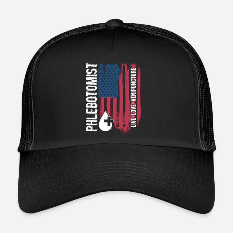 Phlebotomist Phlebotomist Live Love Venipuncture Trucker Cap
