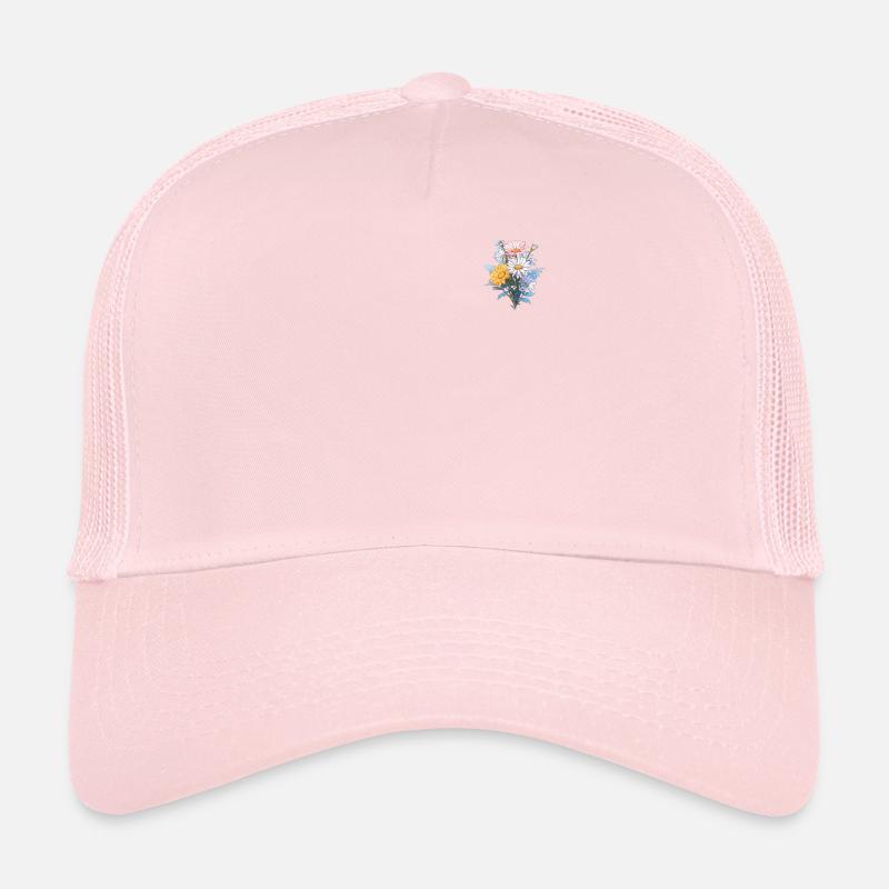 Cool Floral Patch Vintage Flowers Lovers Daisy Pun Casquette trucker 